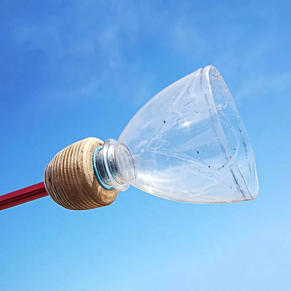 Trombone bell made from a plastic bottle